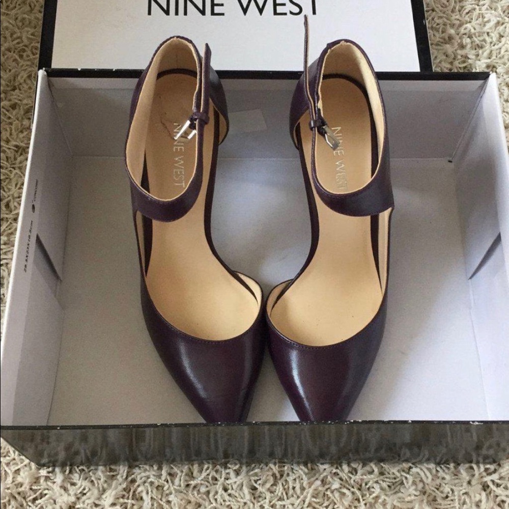 Plum Tea Cup Nine West Pumps